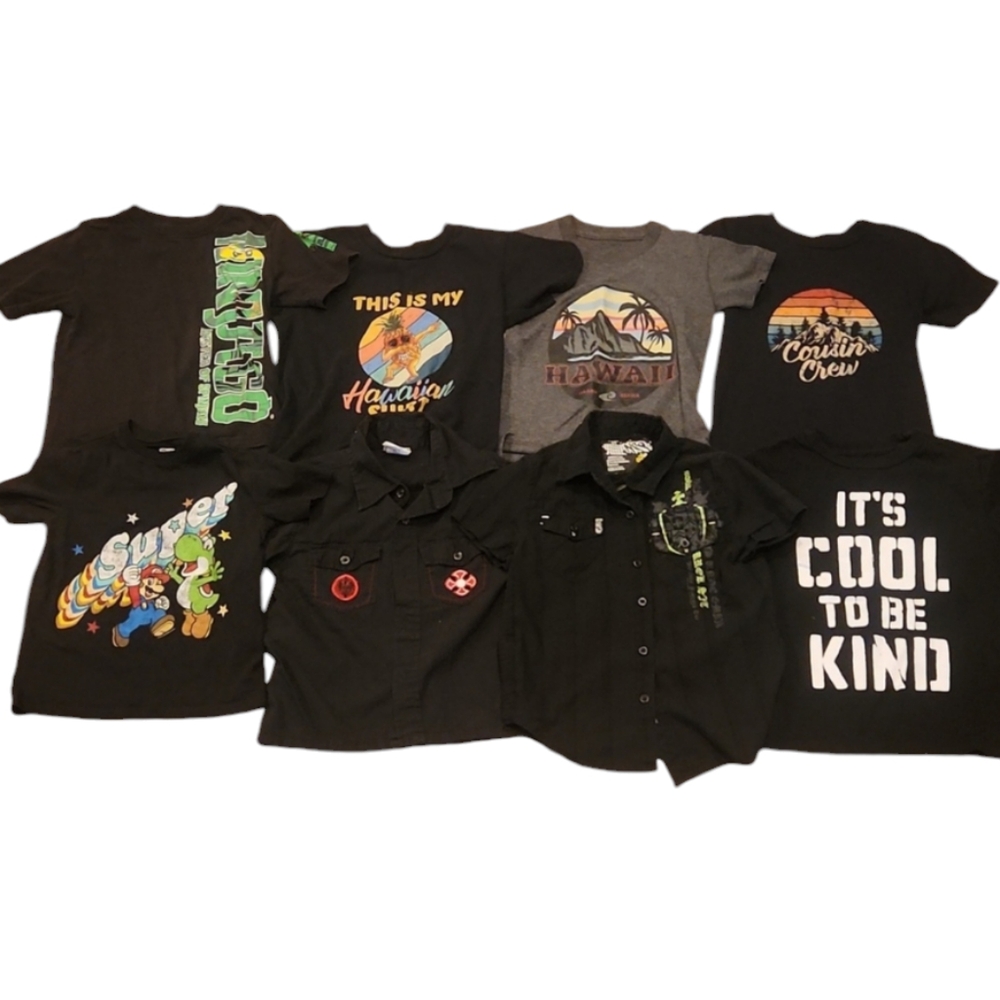 Bundle Boys Shirts Hawaiian Lego Yoshi Motorcylce Cool